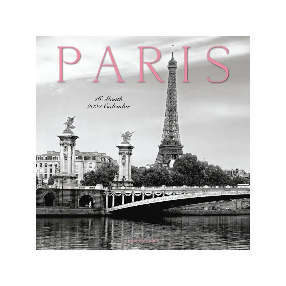 Graphique 2024 Calendar Paris B&W